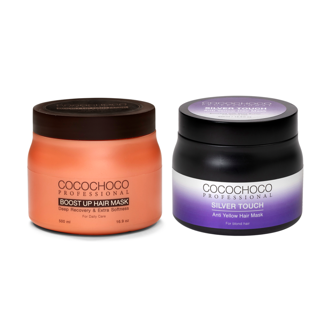 COCOCHOCO Boost Up Hรฅrkur 500 ml + Silver Touch Anti-Yellow Hรฅrkur 500 ml