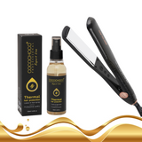 Cocochoco Thermal Hair Protection Spray 125 ml og Corioliss Wide Black Zebra hår glattejern