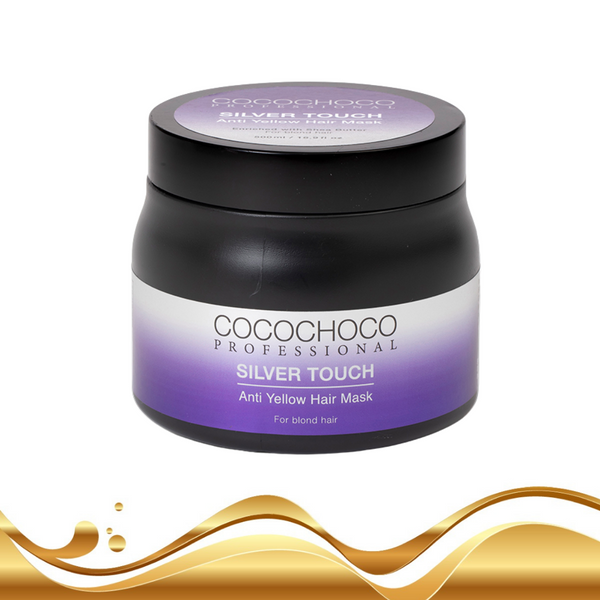 Cocochoco Anti Yellow Silver Touch maske til blond hår sulfat-fri  500 ml